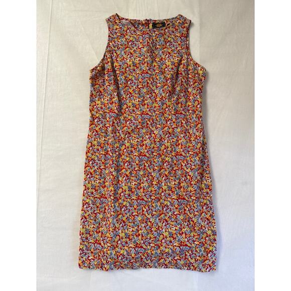 Women’s Route 66 Multicolor Floral Cotton Summer Dress Sz M - Picture 1 of 4